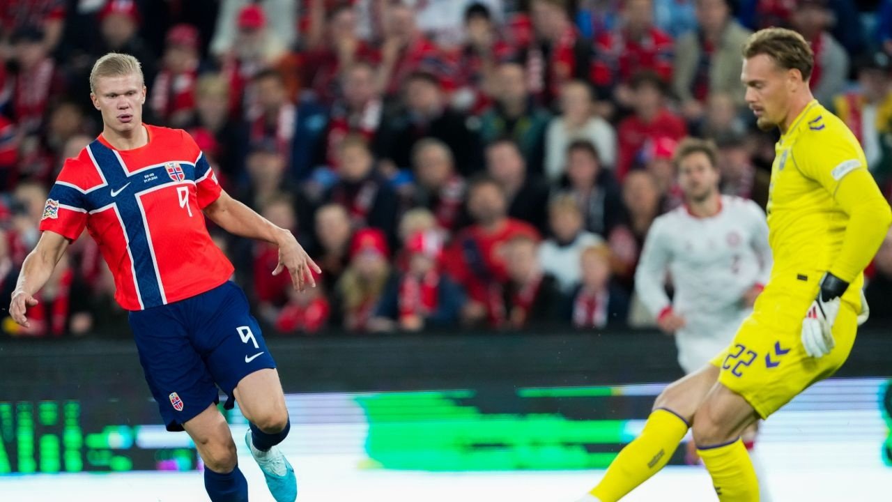 Noruega 3-2 Dinamarca: simplemente Haaland