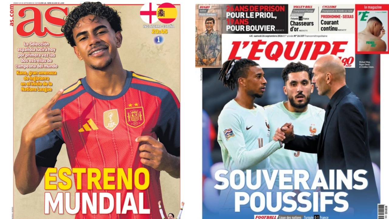 Portadas de la prensa deportiva del 26-09-26