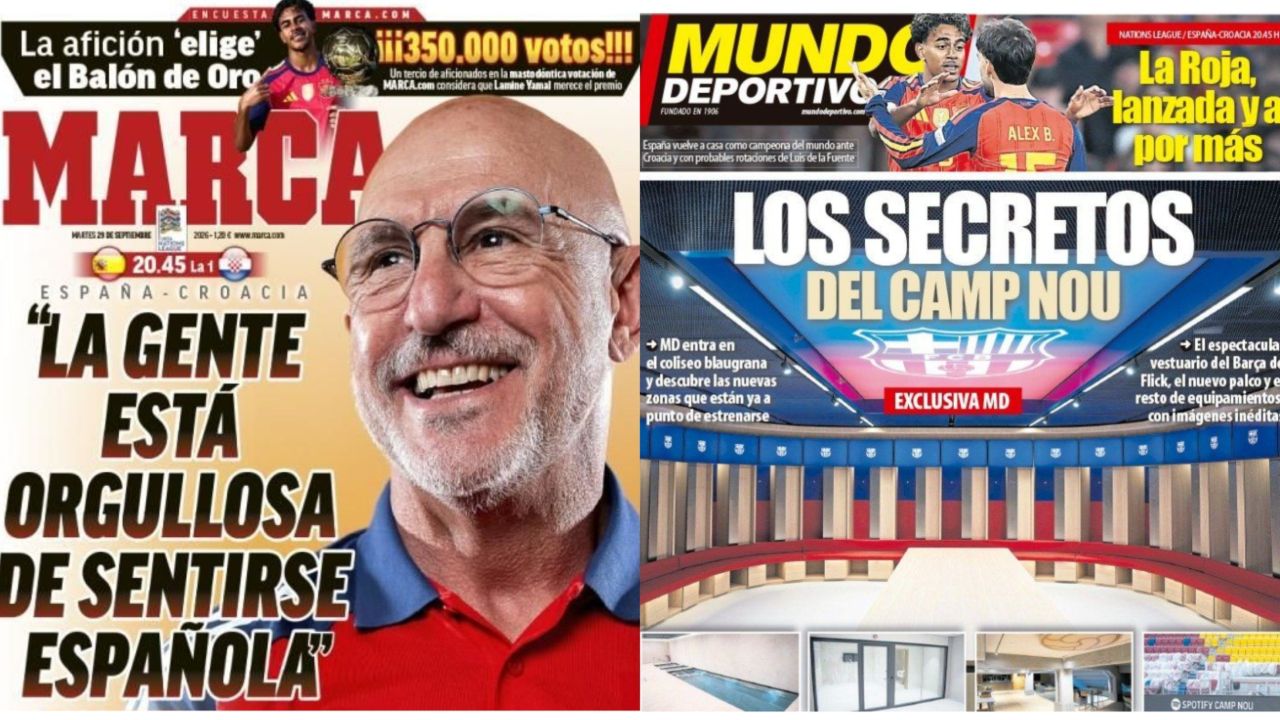 Portadas de la prensa deportiva del 29-09-26