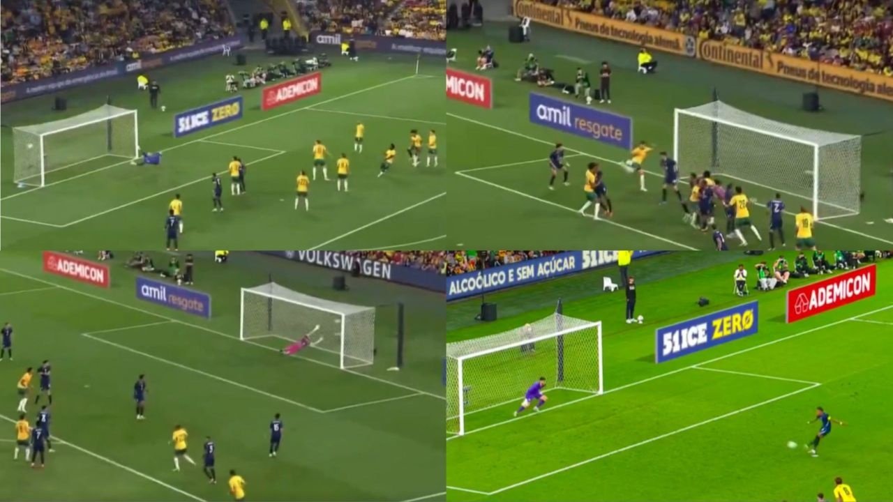 45' de locura: dos golazos, uno random y otro más para Raphinha