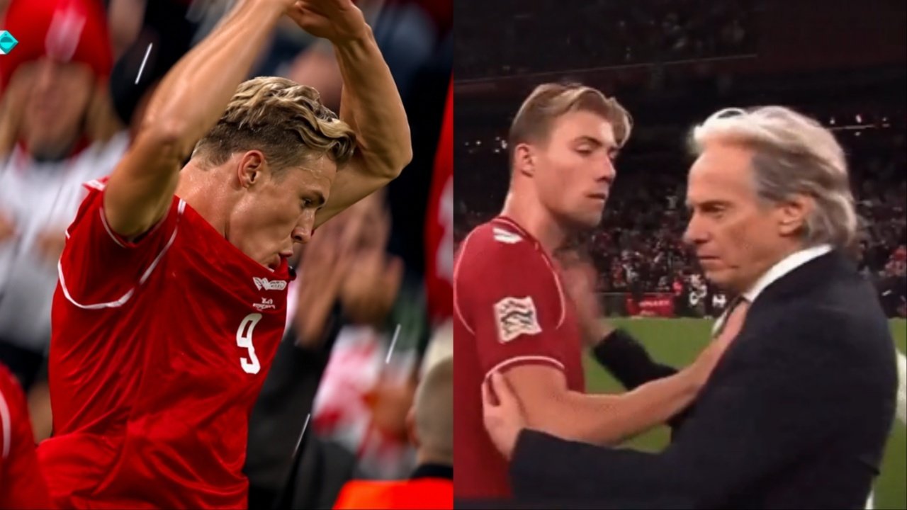 Hojlund, del 'Siuuu' sin CR7 en el campo al empujón a Jorge Jesus