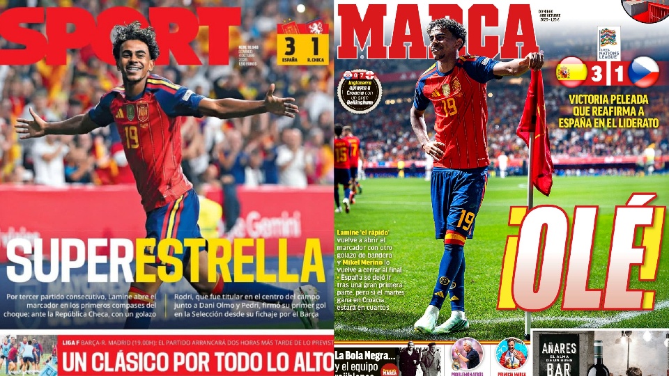 Portadas de la prensa deportiva del 04-10-26