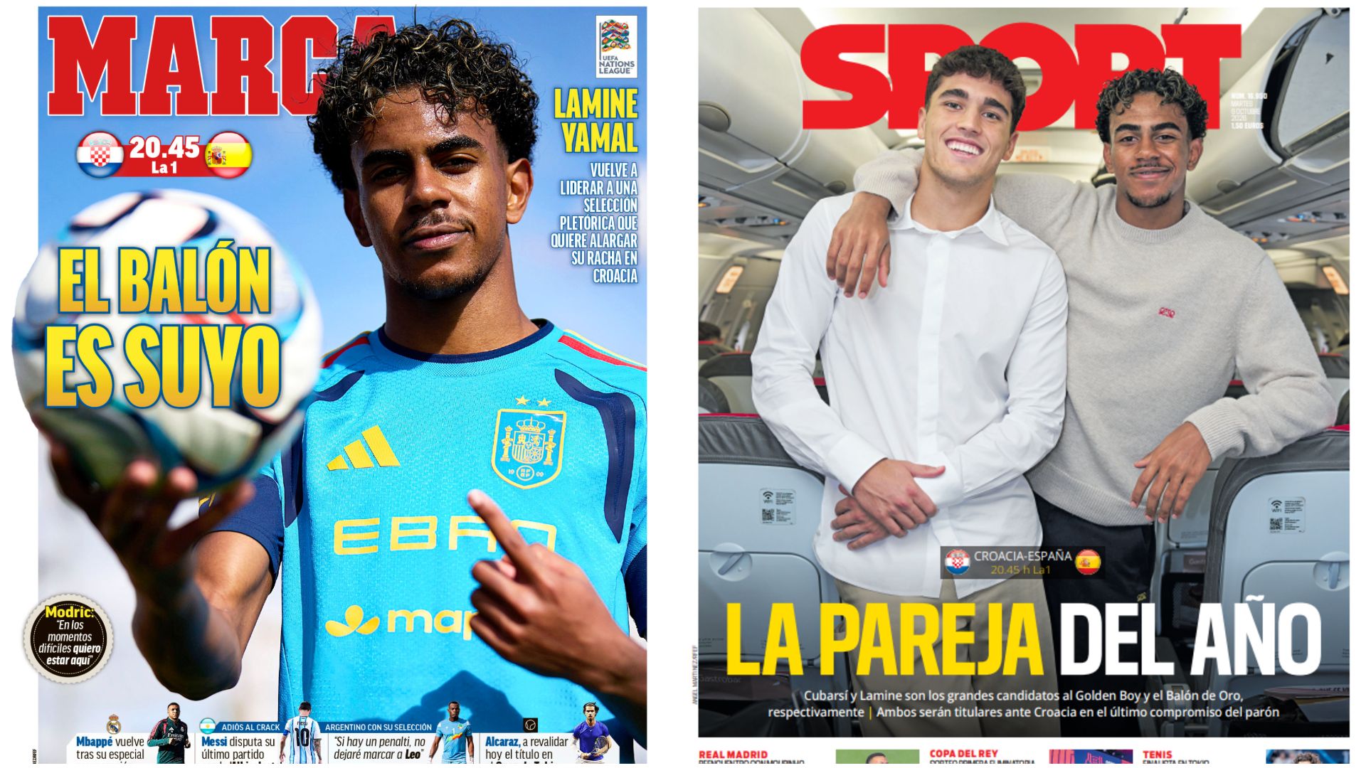 Portadas de la prensa deportiva del 06-10-26