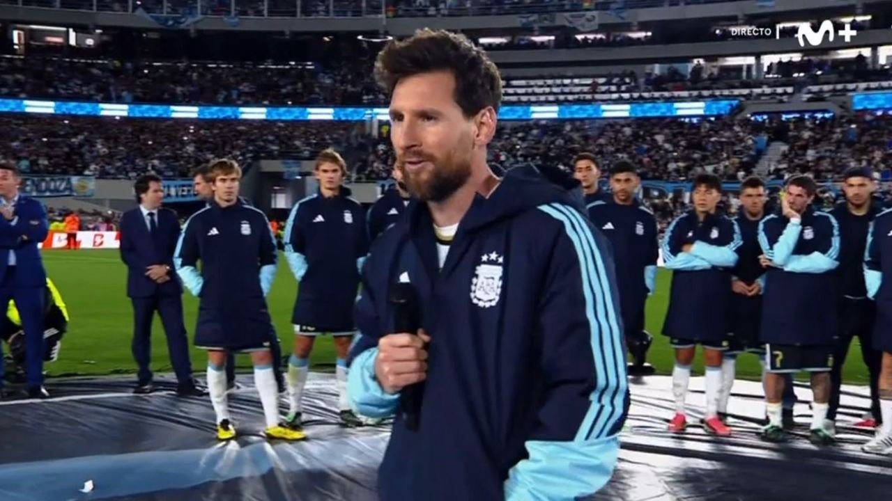 Messi's farewell address: 