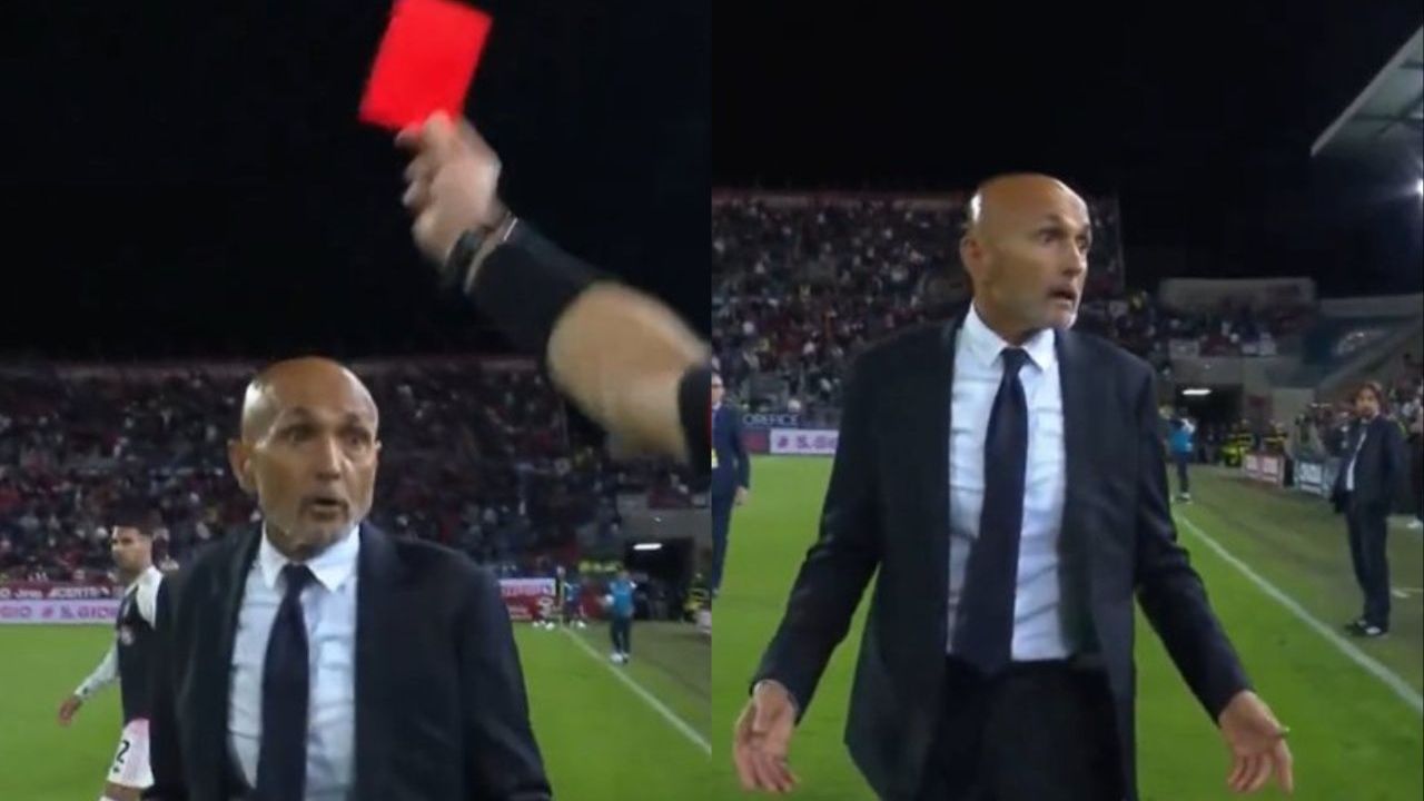Pisacane y Spalletti, encarados y expulsados con el partido acabado