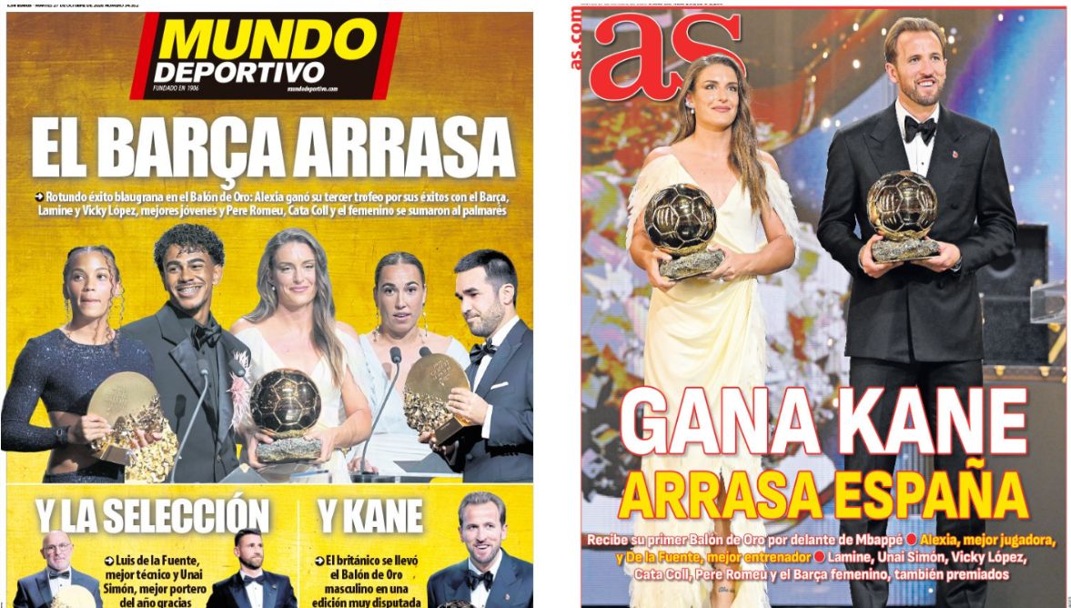 Portadas de la prensa deportiva del 27-10-26