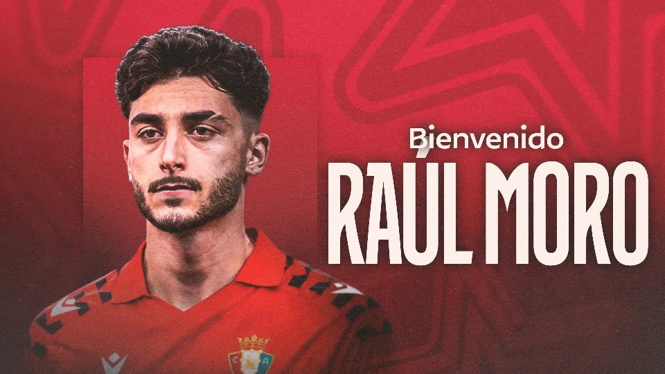 Raúl Moro ya es jugador de Osasuna