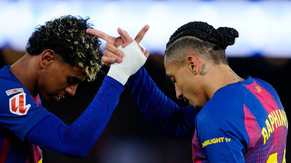 Lamine Yamal Raphinha FC Barcelone