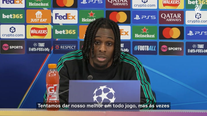 Frimpong reage à fase do Liverpool: “ninguém gosta de perder”