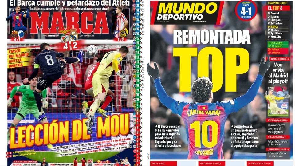 Portadas de la prensa deportiva del 29-01-26