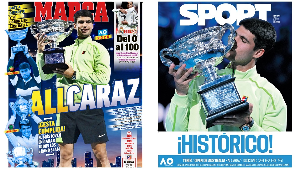 Portadas de la prensa deportiva a 02-02-26