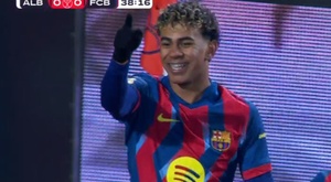 Lamine penalizó el error de Lorenzo para abrir el marcador