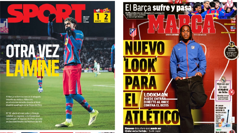 Portadas de la prensa deportiva del 04-02-26