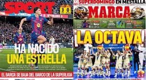 Portadas de la prensa deportiva del 08-02-26
