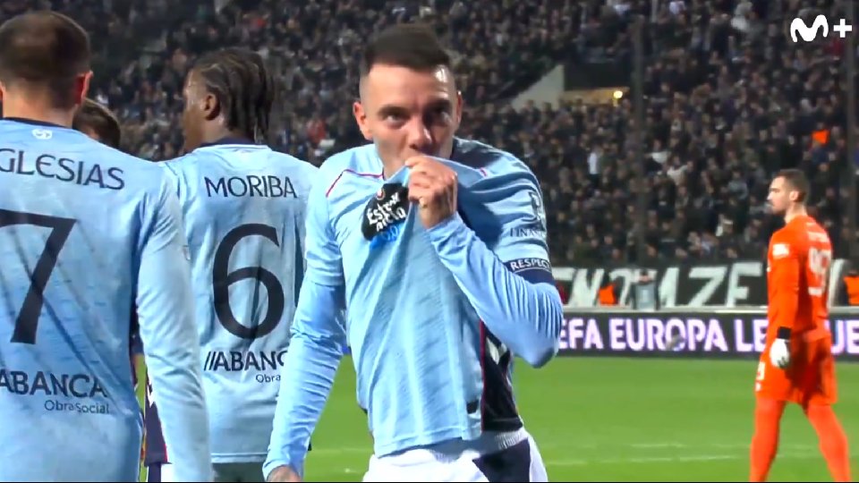 No podía ser otro: Iago Aspas mata y asiste en Grecia