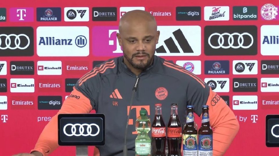 Kompany habló del incidente racista con Vinicius. Captura/Bayern