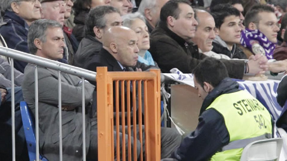Mourinho vuelve al Bernabéu sin asiento en primera fila