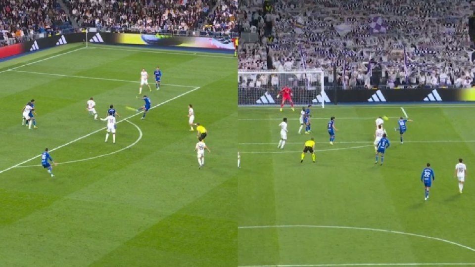 Voleio fulminante de Satriano silencia o Santiago Bernabéu