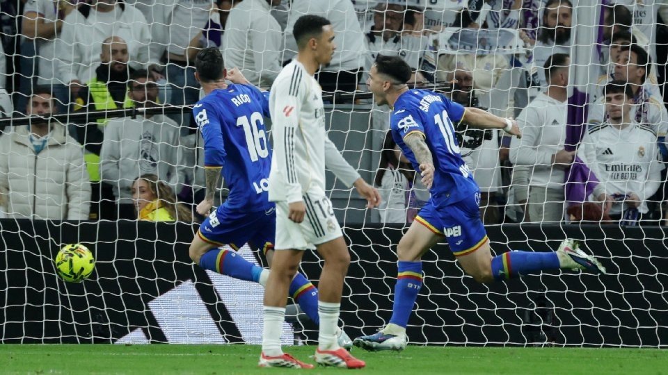 Real Madrid joga mal, Getafe vence com golaço e quebra tabu de 18 anos