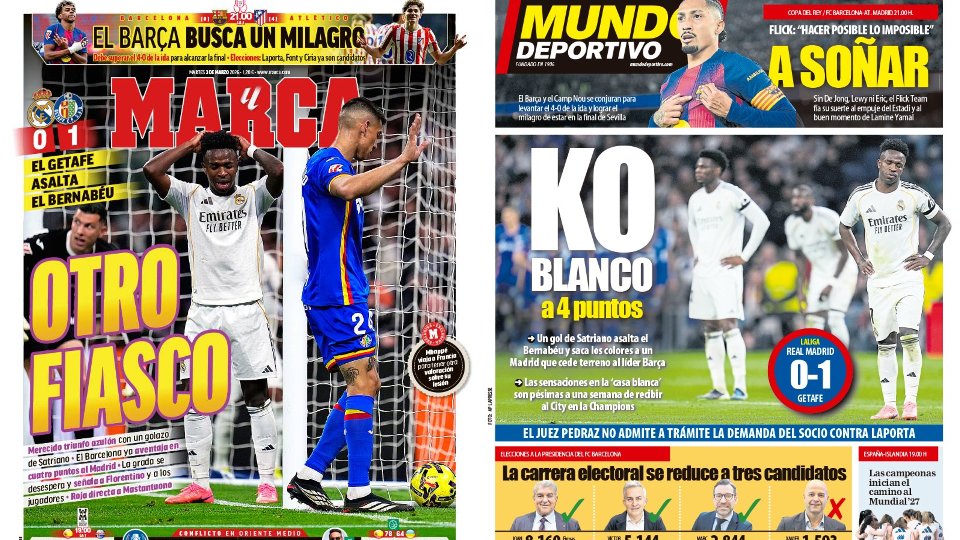 Portadas de la prensa deportiva del 03-03-26