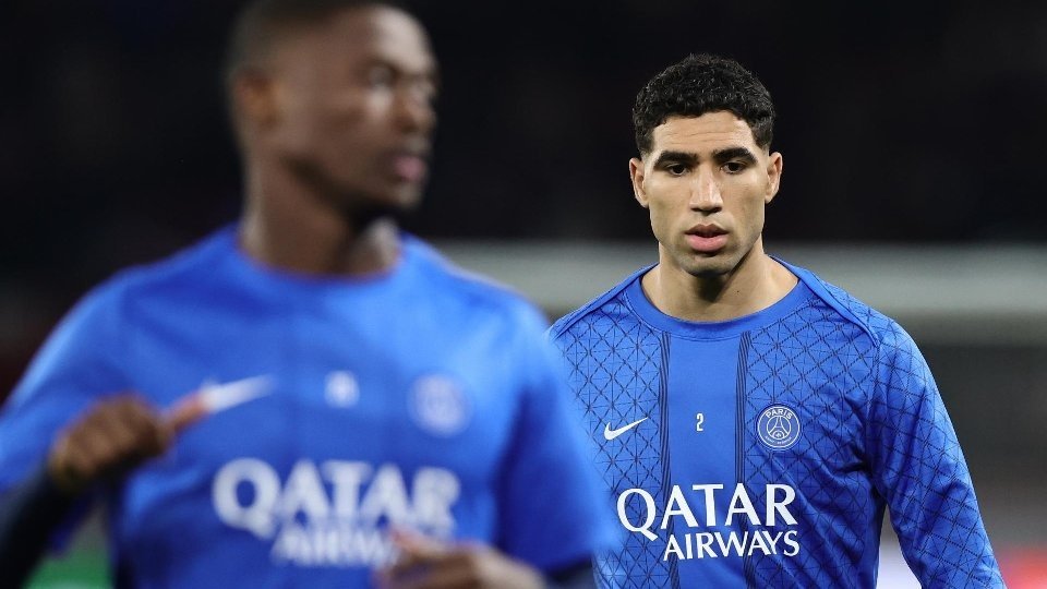Achraf Hakimi podría perderse la final de la Champions. EFE