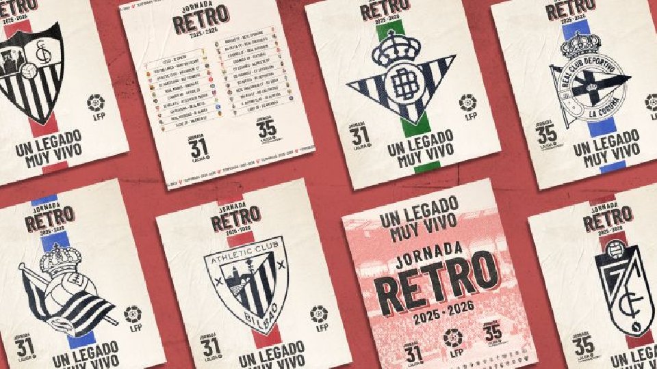 OFICIAL: LaLiga celebrará una jornada retro del 10 al 13 de abril