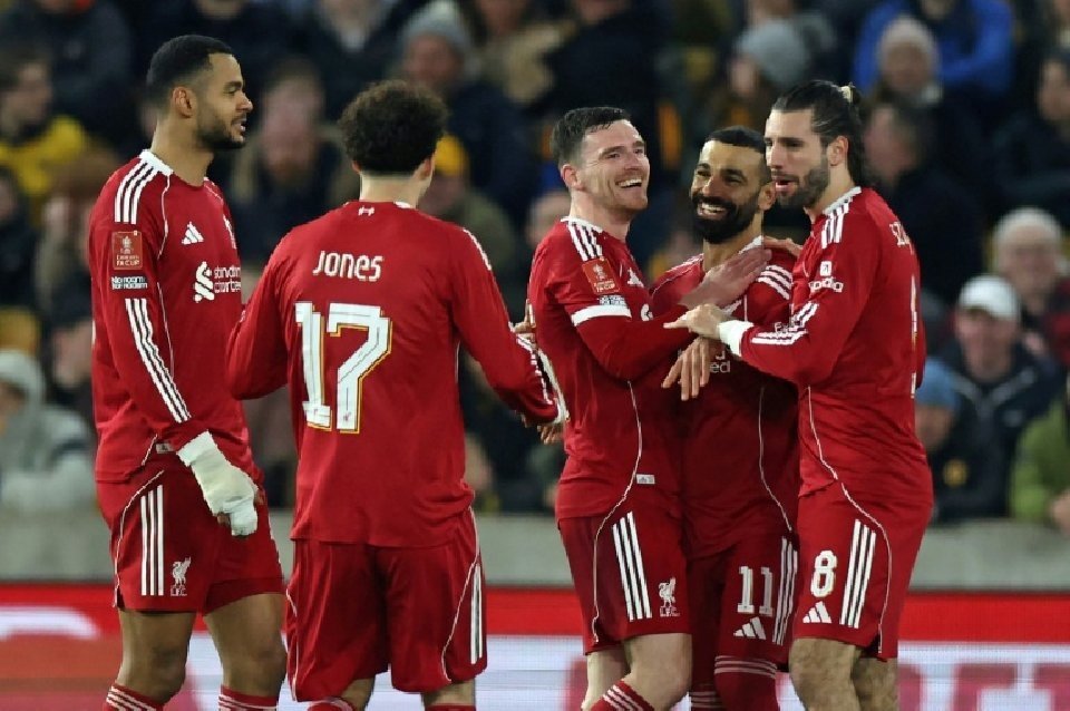 Liverpool écarte les 'Wolves' et s'invite en quarts de finale de la FA Cup