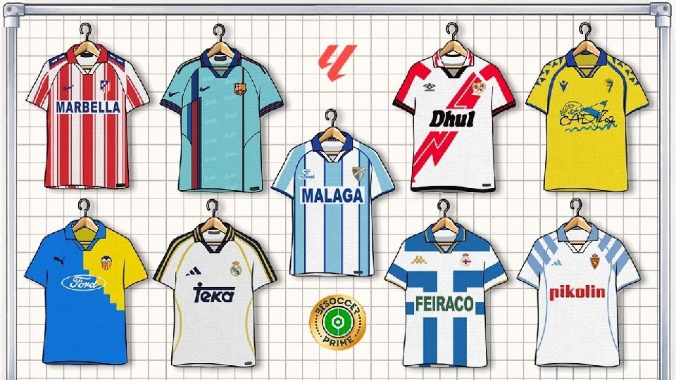 BeSoccer’s design team reimagines iconic kits from across the Spanish first and second tiers. Even for the clubs missing out on the official event, here is our vision of a vintage-inspired matchday.