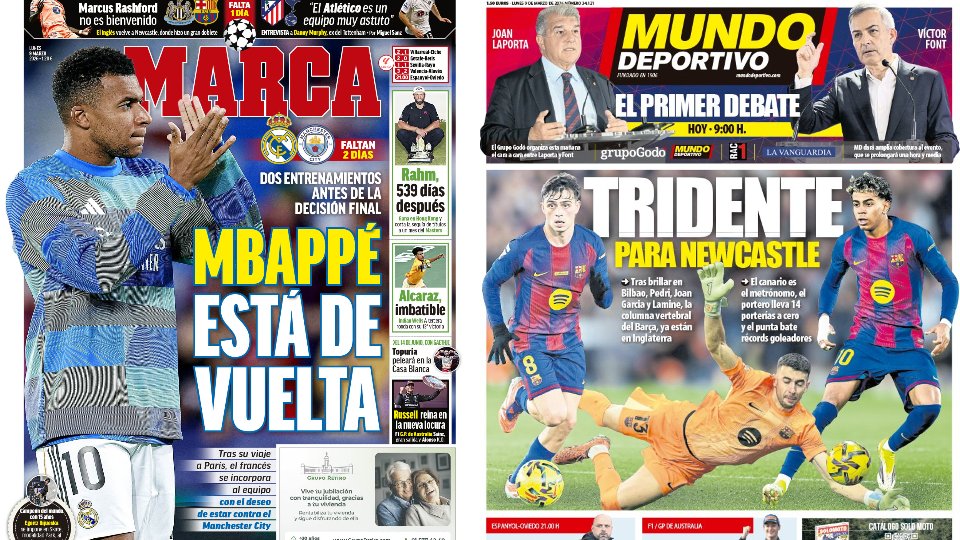 Portadas de la prensa deportiva del 09-03-26