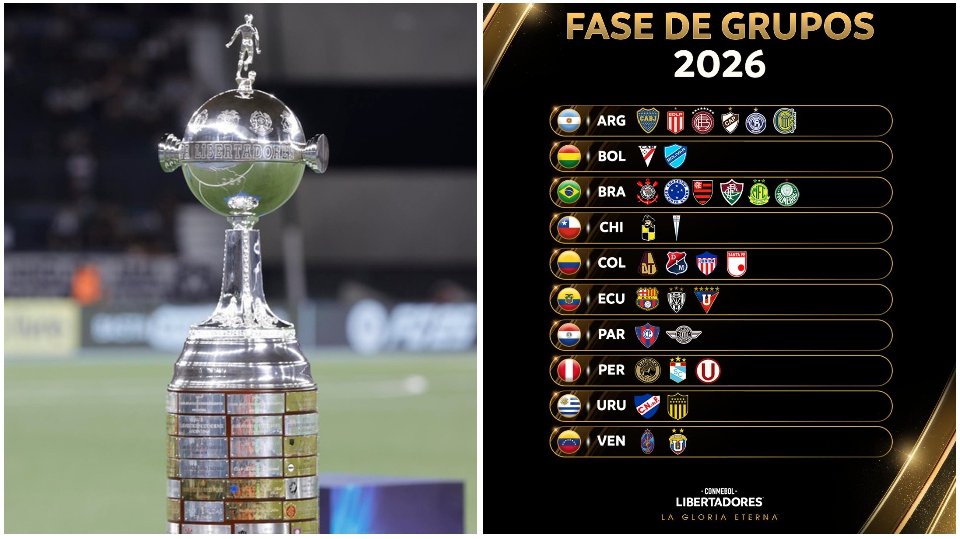 Estos son los clasificados para la Copa Libertadores 2026