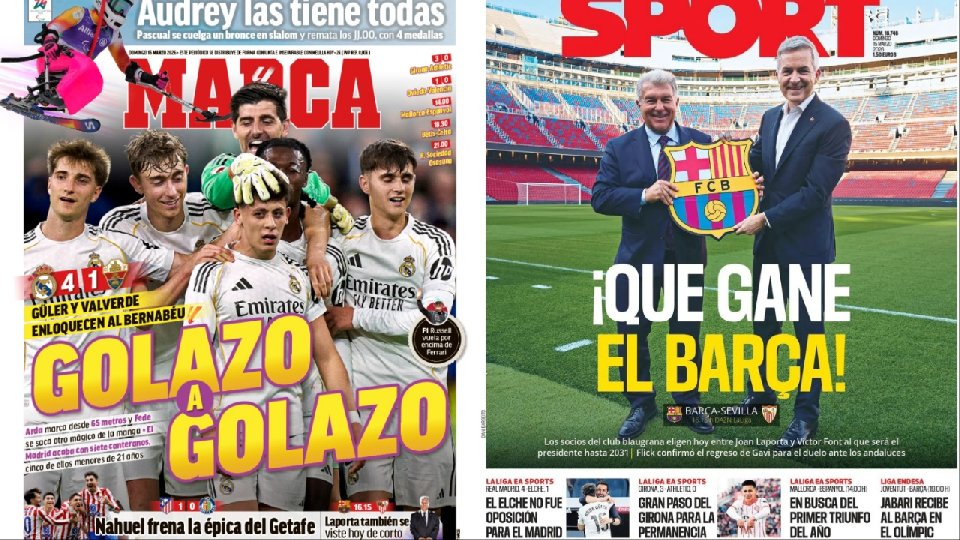 Portadas de la prensa deportiva del 15-03-26