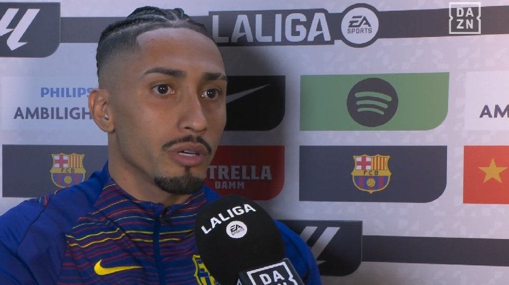 Les mots de Raphinha après la large victoire contre Séville. Capture/DAZN