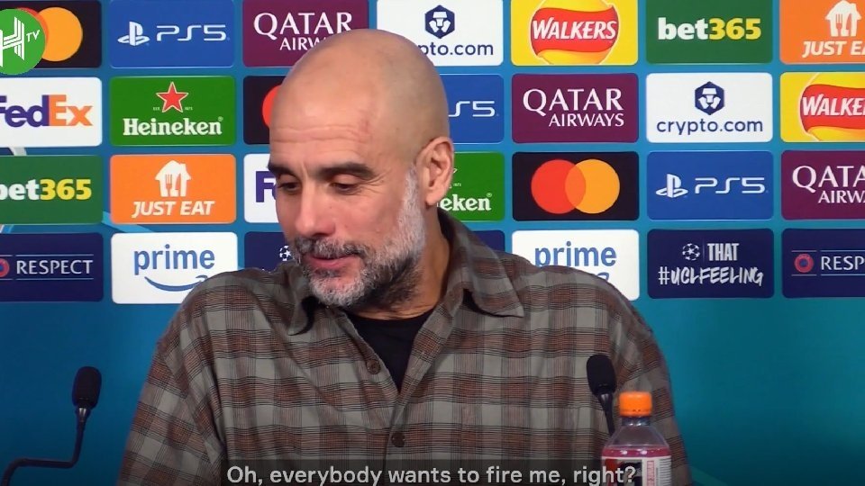 [VIDEO] Guardiola jokes ‘everybody wants to fire me’ after City’s UCL exit