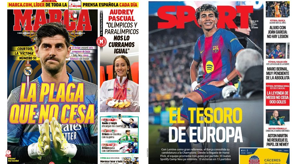 Portadas de la prensa deportiva del 20-03-26