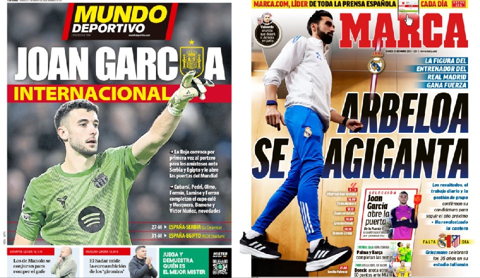 Portadas de la prensa deportiva del 21-03-26