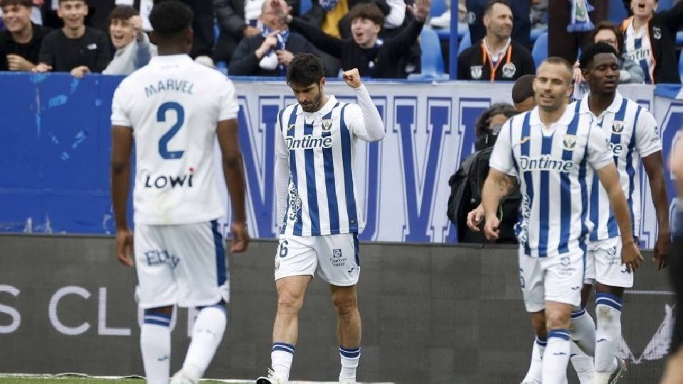 Melero anotó un doblete en el triunfo del Leganés. LaLiga