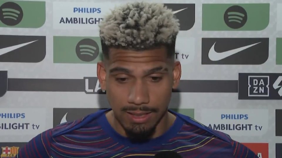 Araujo destacó la importancia de ganar y ensalzó a Joan García