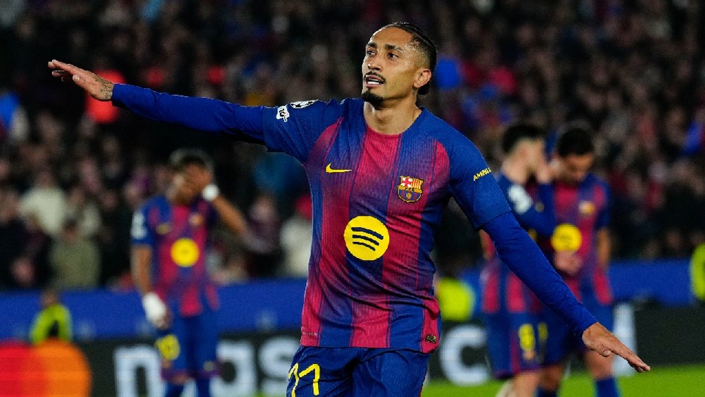Raphinha s'est imposé comme l'un des joueurs les plus influents du système barcelonais. EFE