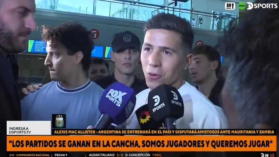 Enzo Fernández habló del interés del Madrid. Captura/DSports