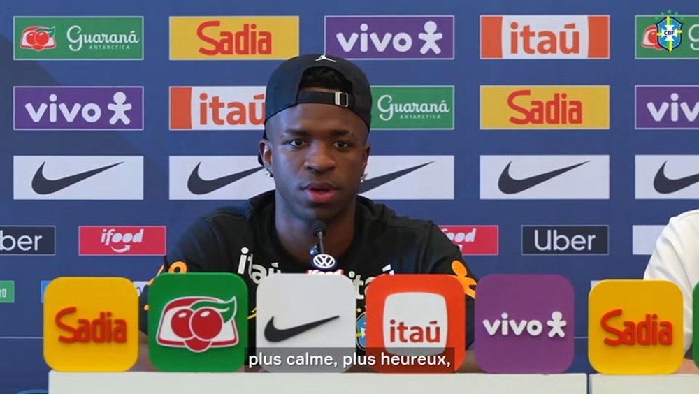 Vinicius Junior s’est exprimé en conférence de presse. DUGOUT
