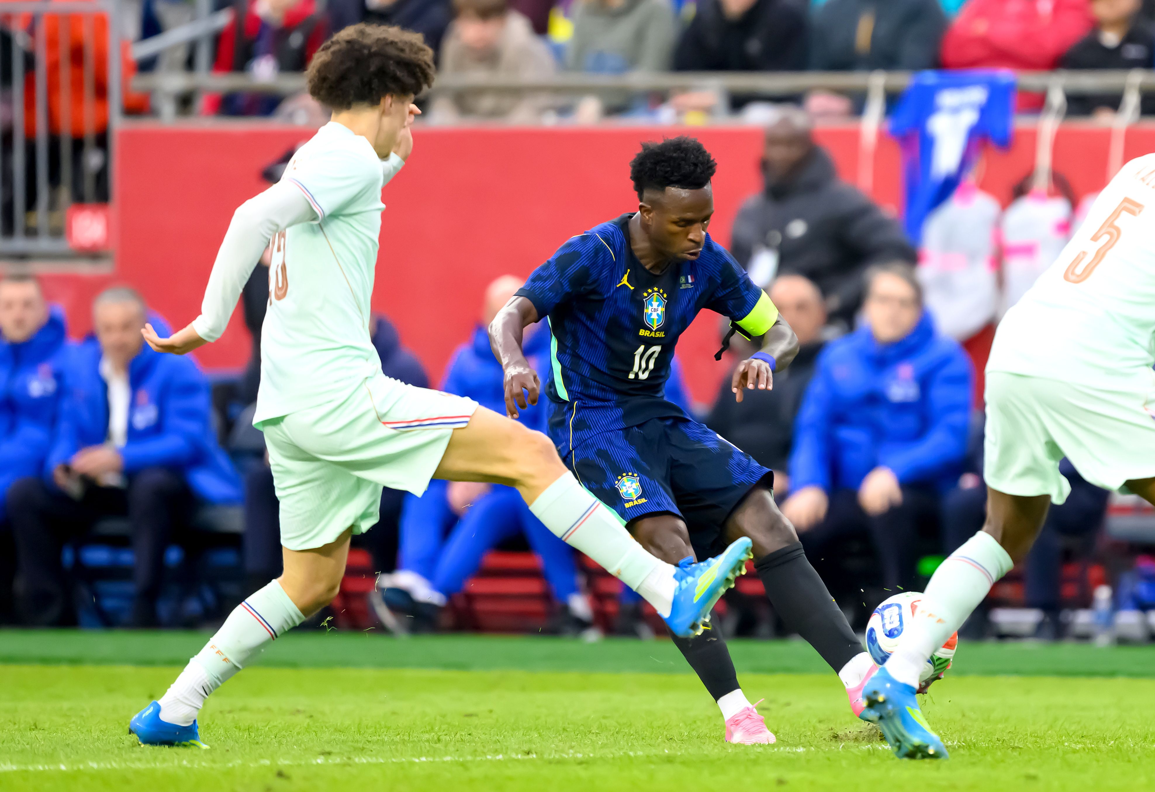 Vinicius, en el amistoso entre Brasil y Francia