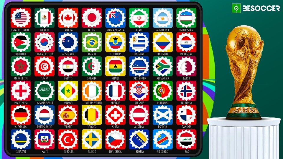 Estas son las 48 selecciones clasificadas para el Mundial 2026