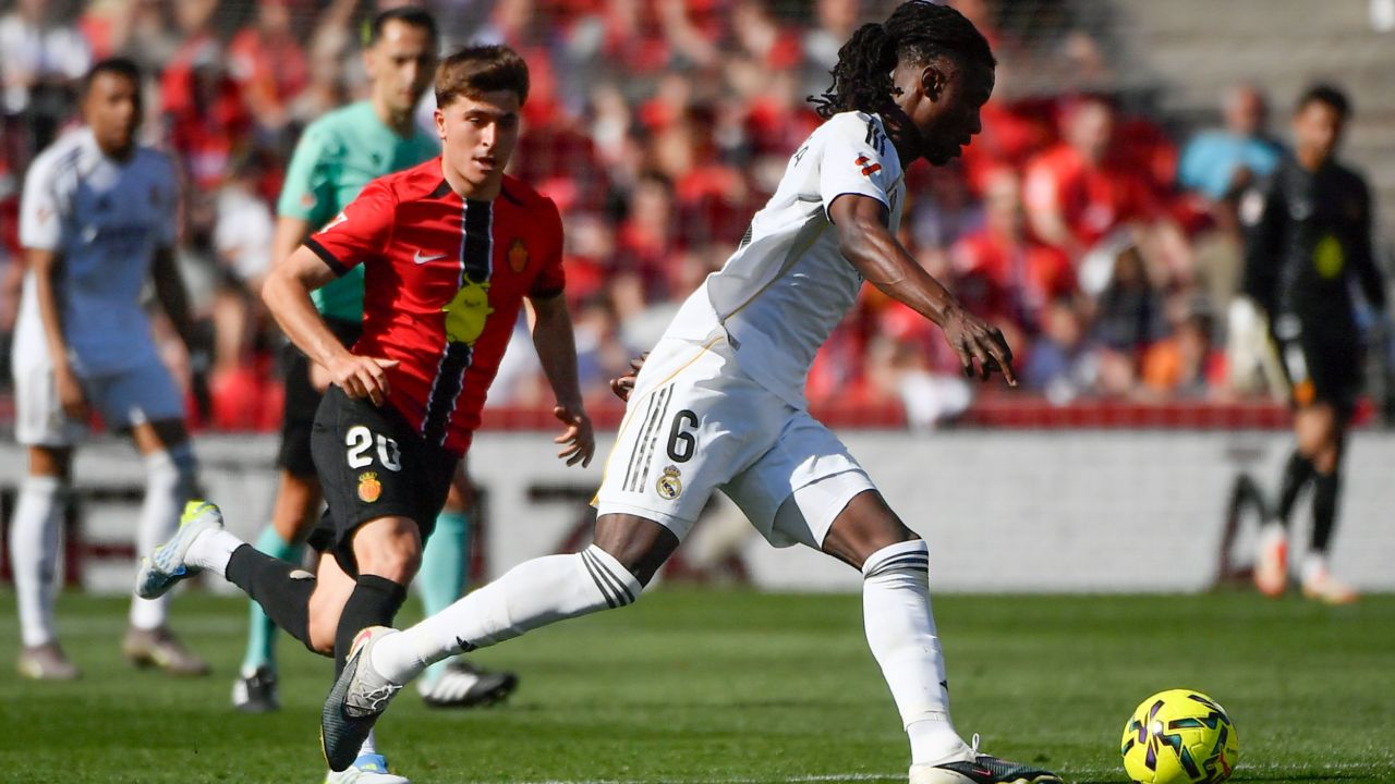 Camavinga falló en la acción del 1-0 en el Mallorca-Real Madrid
