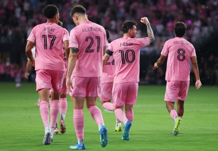 Lionel Messi marked the opening of Inter Miami's gleaming new stadium with a goal as the Major League Soccer champions battled to a 2-2 draw against Austin FC on Saturday.