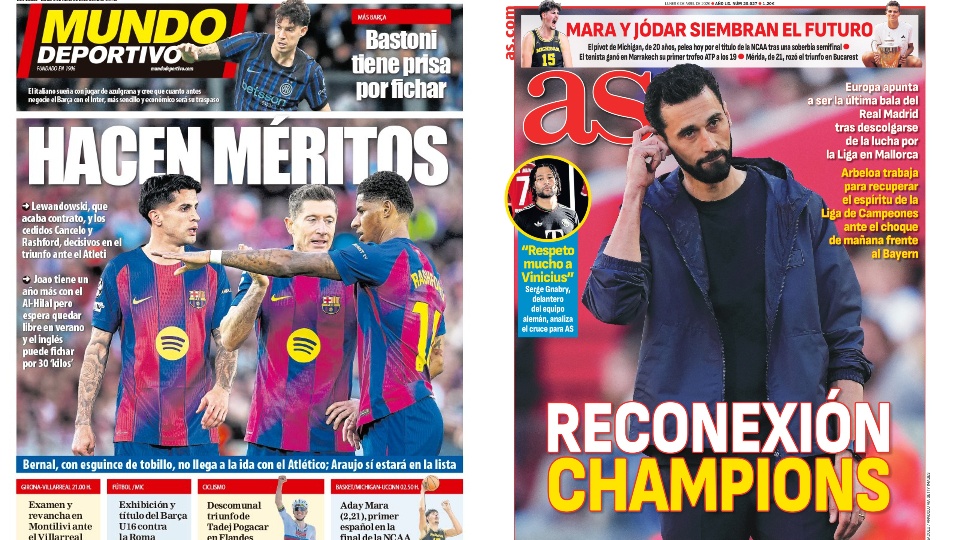Portadas de la prensa deportiva del 06-04-26