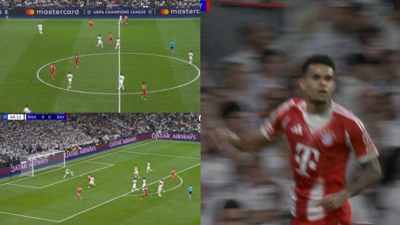 Un error de Vini propició la contra del Bayern y el 0-1 de Luis Díaz