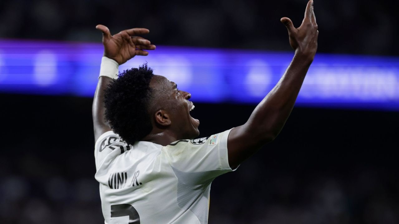 Vinicius Jr a fait l'objet d'un examen minutieux au Bernabeu. EFE/Juanjo Martin