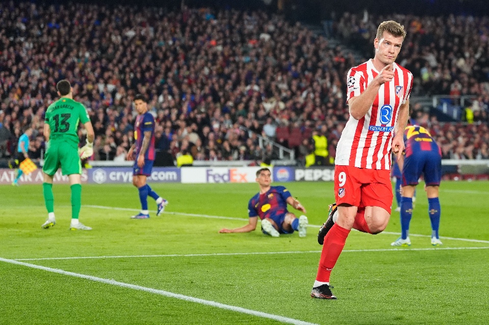 Sorloth marcó el 0-2 en el Barcelona-Atlético de Madrid
