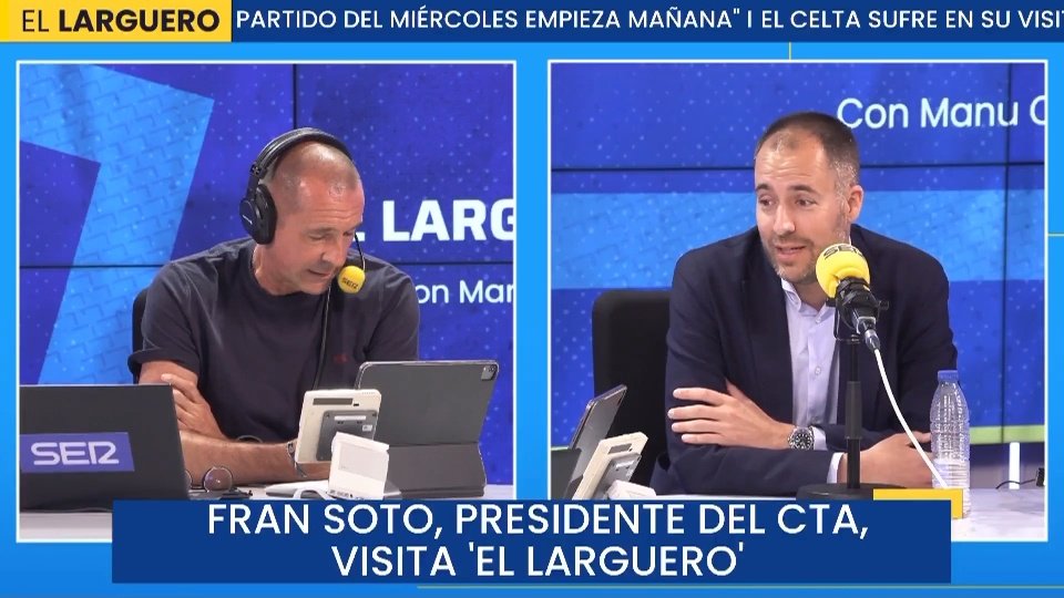 Fran Soto habló sobre el 'caso Negreira'. Captura/X/ellarguero