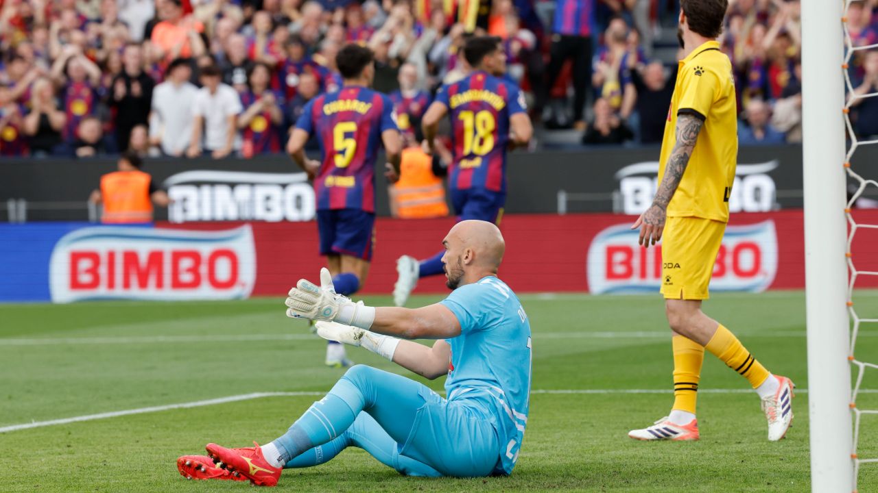 Marko Dmitrovic no estuvo muy fino en el Barcelona-Espanyol